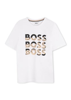 BOSS T-Shirt J52038 S Biały Regular Fit ze sklepu MODIVO w kategorii T-shirty chłopięce - zdjęcie 183921717