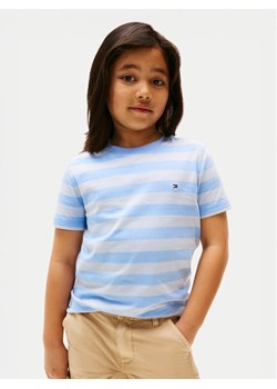 Tommy Hilfiger T-Shirt Essential KB0KB06879 S Błękitny Regular Fit ze sklepu MODIVO w kategorii Bluzki dziewczęce - zdjęcie 183921738