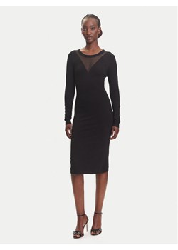 Fracomina Sukienka dzianinowa FJ23WD5002K51801 Czarny Slim Fit ze sklepu MODIVO w kategorii Sukienki - zdjęcie 183921757