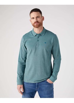 WRANGLER MĘSKA KOSZULKA WRANGLER LS REFINED POLO DEEP TEAL GREEN 112341119 ze sklepu YouNeedit.pl w kategorii T-shirty męskie - zdjęcie 183922999