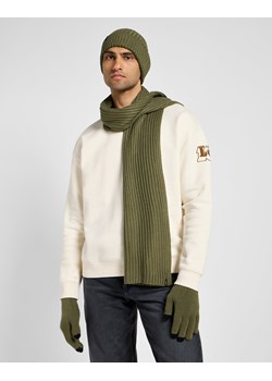 LEE MĘSKI ZESTAW ZIMOWY CZAPKA SZALIK RĘKAWICZKI LEE XMAS PACK MERCANTILE GREEN 112358293 ze sklepu YouNeedit.pl w kategorii Szaliki męskie - zdjęcie 183923048