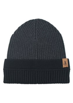 Jesienno-Zimowa Czapka (beanie) – Alties - Grafitowa z Czernią CPAALTSbeanie4GRAFczar ze sklepu JegoSzafa.pl w kategorii Czapki zimowe męskie - zdjęcie 183923578