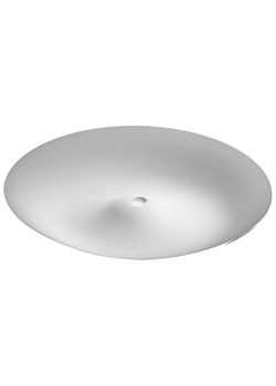 Biały nowoczesny szklany plafon 63 cm - EXX211-Nosco ze sklepu Edinos.pl w kategorii Lampy sufitowe - zdjęcie 183923626