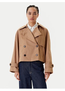 United Colors Of Benetton Trencz 2RGCDW034 Beżowy Regular Fit ze sklepu MODIVO w kategorii Płaszcze damskie - zdjęcie 183924905