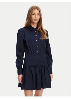 STAUD Sukienka koszulowa Rocco R25S2112PO Granatowy Regular Fit ze sklepu MODIVO w kategorii Sukienki - zdjęcie 183924908