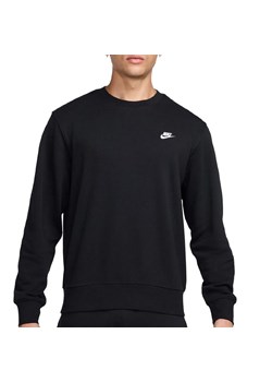 Bluza męska Nike Club French Terry Crew FN3888-010 - czarna ze sklepu streetstyle24.pl w kategorii Bluzy męskie - zdjęcie 183927165