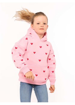 Zwillingsherz Bluza &quot;Hearts&quot; w kolorze jasnoróżowo-czerwonym ze sklepu Limango Polska w kategorii Bluzy dziewczęce - zdjęcie 183927208