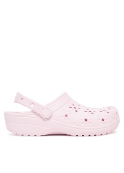 Klapki Crocs Classic Floral Cut Out Clog 210927 Różowy ze sklepu eobuwie.pl w kategorii Klapki damskie - zdjęcie 183927836