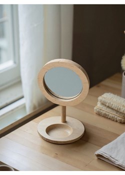 Sinsay - Drewniane lusterko z podstawką - kremowy ze sklepu Sinsay w kategorii Dekoracje - zdjęcie 183931467
