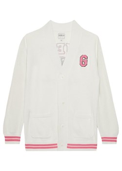 Guess Kardigan J5YR11 Z3OF0 Biały Regular Fit ze sklepu MODIVO w kategorii Swetry dziewczęce - zdjęcie 183932128