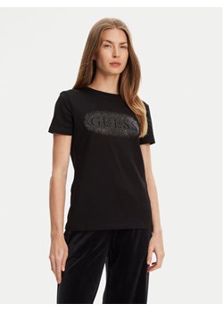 Guess T-Shirt V5YI08 J1314 Czarny Regular Fit ze sklepu MODIVO w kategorii Bluzki damskie - zdjęcie 183932138