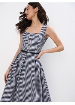 Mohito - Sukienka midi z paskiem - granatowy ze sklepu Mohito w kategorii Sukienki - zdjęcie 183934055