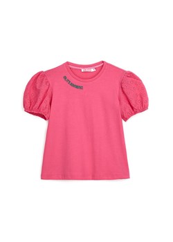Original Marines T-Shirt DFP3191CF Różowy Regular Fit ze sklepu MODIVO w kategorii Bluzki dziewczęce - zdjęcie 183934787
