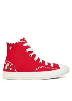 Converse Trampki Chuck Taylor All Star Embroidered Flowers A13518C Czerwony ze sklepu MODIVO w kategorii Trampki damskie - zdjęcie 183934825