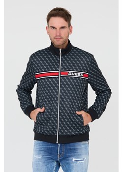 GUESS Czarna męska bluza logowana, Rozmiar XL ze sklepu outfit.pl w kategorii Bluzy męskie - zdjęcie 183936189
