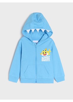 Sinsay - Rozpinana bluza z kapturem Baby Shark - niebieski ze sklepu Sinsay w kategorii Bluzy i swetry - zdjęcie 183937076