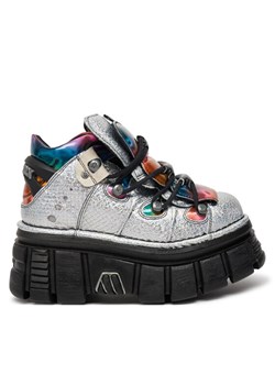 Sneakersy NEW ROCK M-106-C52 Srebrny ze sklepu eobuwie.pl w kategorii Buty sportowe damskie - zdjęcie 183937326