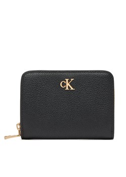 Duży Portfel Męski Calvin Klein Minimal Monogrm Lthr Med Flap Zi LV04F1064G Czarny ze sklepu eobuwie.pl w kategorii Portfele damskie - zdjęcie 183937327