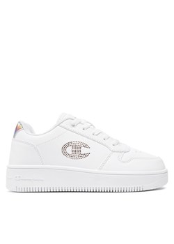 Sneakersy Champion Rebound Platform Glitter G Gs Low Cut Shoe S32872-CHA-WW008 Biały ze sklepu eobuwie.pl w kategorii Buty sportowe dziecięce - zdjęcie 183937329