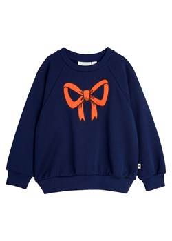 MINI RODINI Bluza Bow 2512012960 Granatowy Regular Fit ze sklepu MODIVO w kategorii Bluzy dziewczęce - zdjęcie 183937908