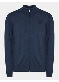 INDICODE Kardigan Tos 35-700 Granatowy Regular Fit ze sklepu MODIVO w kategorii Swetry męskie - zdjęcie 183937938