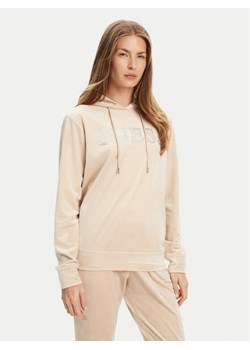 Guess Bluza V4RQ25 K0232 Beżowy Regular Fit ze sklepu MODIVO w kategorii Bluzy damskie - zdjęcie 183937939
