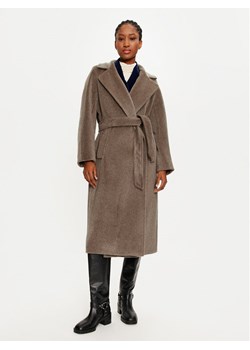 Weekend Max Mara Płaszcz wełniany Tempera 2425016102 Brązowy Regular Fit ze sklepu MODIVO w kategorii Płaszcze damskie - zdjęcie 183938107