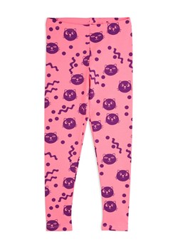 MINI RODINI Legginsy Squiggly Cats 2513011728 Różowy Slim Fit ze sklepu MODIVO w kategorii Spodenki dziewczęce - zdjęcie 183938118