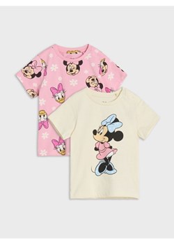 Sinsay - Koszulki 2 pack Disney - kremowy ze sklepu Sinsay w kategorii Kaftaniki i bluzki - zdjęcie 183940027