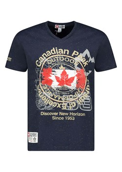 Canadian Peak Koszulka &quot;Japple&quot; w kolorze granatowym ze sklepu Limango Polska w kategorii T-shirty męskie - zdjęcie 183940717