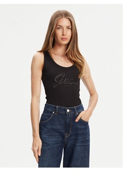Guess Top W5YP00 KCXJ2 Czarny Regular Fit ze sklepu MODIVO w kategorii Bluzki damskie - zdjęcie 183941487