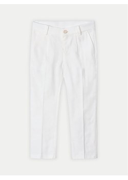 Mayoral Spodnie materiałowe 3563 Biały Slim Fit ze sklepu MODIVO w kategorii Spodnie dziewczęce - zdjęcie 183941489