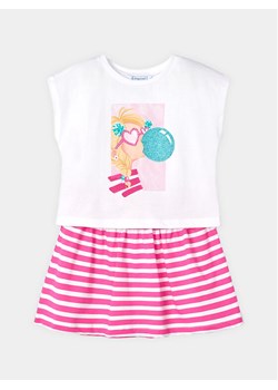 Mayoral Komplet t-shirt i spódniczka 3958 Różowy Regular Fit ze sklepu MODIVO w kategorii Komplety dziewczęce - zdjęcie 183941526