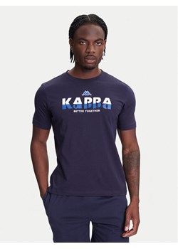 Kappa T-Shirt 351U8KW 193 Granatowy Regular Fit - id: 0000305286192 - marki Kappa - 183941579 Kappa T-Shirt 351U8KW 193 Granatowy Regular Fit ze sklepu MODIVO w kategorii T-shirty męskie - zdjęcie 183941579