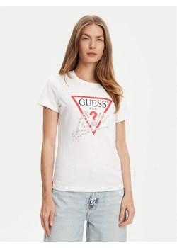 Guess T-Shirt W5YI40 I3Z14 Biały Regular Fit ze sklepu MODIVO w kategorii Bluzki damskie - zdjęcie 183941586