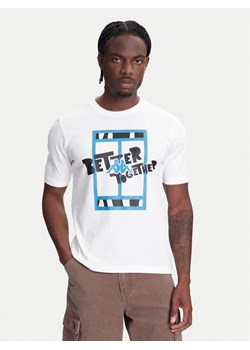 Kappa T-Shirt 351U8JW 001 Biały Regular Fit ze sklepu MODIVO w kategorii T-shirty męskie - zdjęcie 183941605