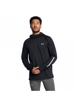 Męski longsleeve do biegania Under Armour UA Launch Elite Cw Balaclava Hoody - czarny ze sklepu Sportstylestory.com w kategorii Bluzy męskie - zdjęcie 183942925