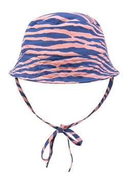 Swim Essentials Kapelusz &quot;Vibrant Stripes&quot; w kolorze niebiesko-pomarańczowym ze sklepu Limango Polska w kategorii Czapki dziecięce - zdjęcie 183943467