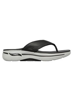 Japonki Skechers Go Walk Arch Fit San 229022-BKGY czarne ze sklepu ButyModne.pl w kategorii Klapki męskie - zdjęcie 183944178