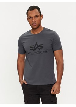 Alpha Industries T-Shirt Basic 100501 Szary Regular Fit ze sklepu MODIVO w kategorii T-shirty męskie - zdjęcie 183944999
