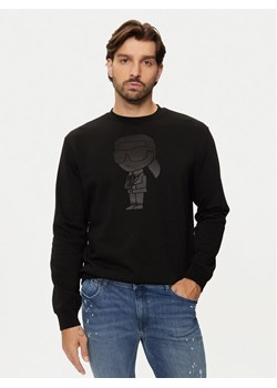 KARL LAGERFELD Bluza 705033 544910 Czarny Regular Fit ze sklepu MODIVO w kategorii Bluzy męskie - zdjęcie 183945025