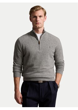 Polo Ralph Lauren Sweter 710876756009 Szary Regular Fit ze sklepu MODIVO w kategorii Swetry męskie - zdjęcie 183945047