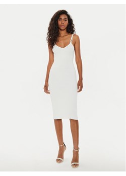 Guess Sukienka letnia W4YK52 Z30Y2 Beżowy Bodycon Fit ze sklepu MODIVO w kategorii Sukienki - zdjęcie 183945158