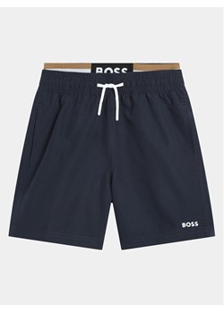 Boss Szorty kąpielowe J50663 S Granatowy Regular Fit ze sklepu MODIVO w kategorii Kąpielówki chłopięce - zdjęcie 183945178
