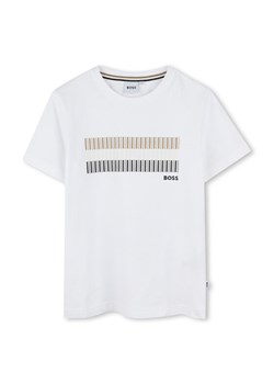 BOSS T-Shirt J52035 S Biały Slim Fit ze sklepu MODIVO w kategorii T-shirty chłopięce - zdjęcie 183945217