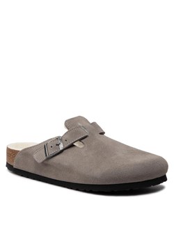 Birkenstock Kapcie Boston 1017650 Szary - id: 0000300794418 - marki BIRKENSTOCK - 183945339 Birkenstock Kapcie Boston 1017650 Szary ze sklepu MODIVO w kategorii Kapcie męskie - zdjęcie 183945339