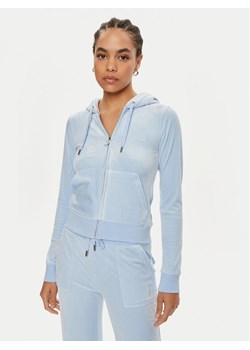 Juicy Couture Bluza Robertson JCAP176 Błękitny Slim Fit ze sklepu MODIVO w kategorii Bluzy damskie - zdjęcie 183945418