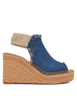 REPLAY Sandały Jess Tyne Denim Wedge Sandal GWP4G.000.C0036T Niebieski ze sklepu MODIVO w kategorii Espadryle damskie - zdjęcie 183945436
