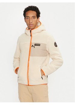 Napapijri Polar Yupik NP0A4GNS Beżowy Regular Fit ze sklepu MODIVO w kategorii Bluzy męskie - zdjęcie 183945479
