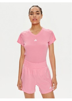 adidas Koszulka techniczna Train Essentials IS3963 Różowy Slim Fit ze sklepu MODIVO w kategorii Bluzki damskie - zdjęcie 183945487